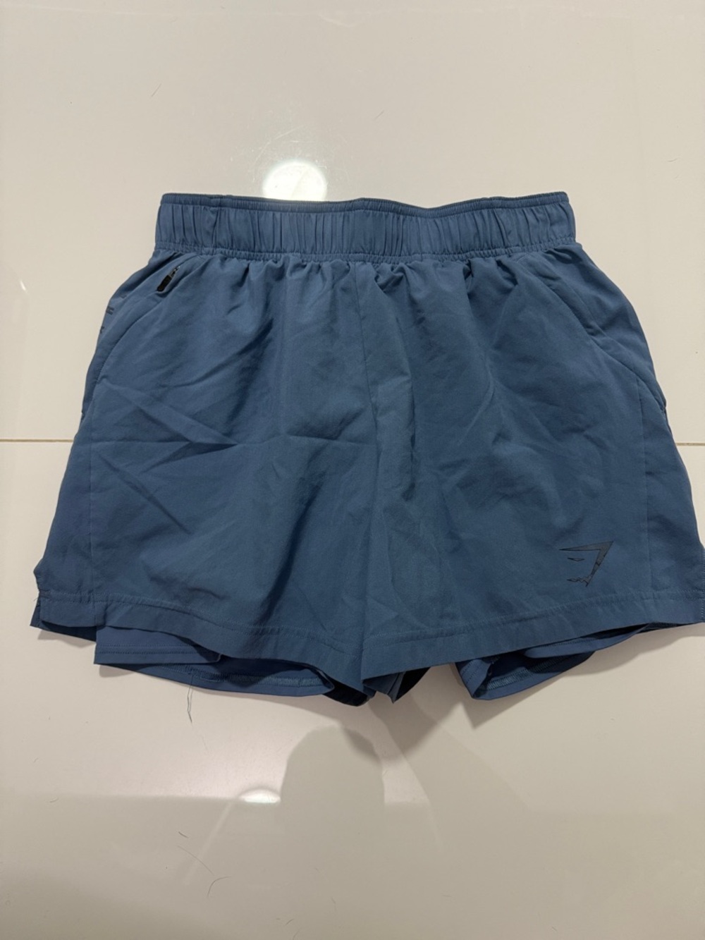 Gymshark Slate Blue Athletic Shorts